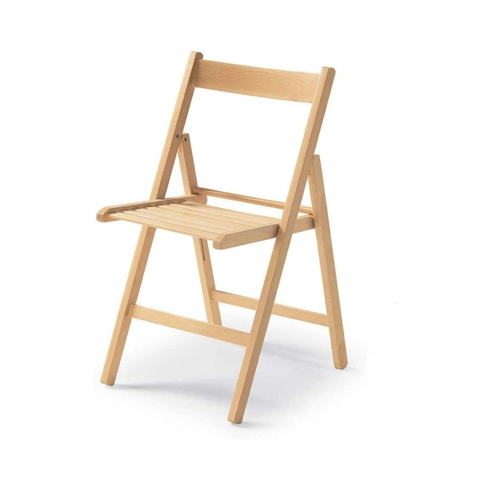 Silla plegable de haya color natural - Penelope