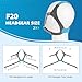 2 Pack F20 Headgear Compatible with 4 Pcs Magnetic Clips, Replacement Headgear Strap with AirFit/AirTouch F20
