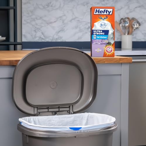 Hefty Ultra Strong Tall Kitchen Trash Bags, Lavender & Sweet Vanilla Scent, 13 Gallon, 40 Count - image 2