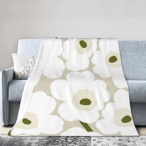毛布 シングル マリメッコ 花柄 ブランケット 150cm*125cm あたたかい タオルケット ひざ掛け 肩掛け 大判 フランネル 掛け毛布 厚手 柔らかい ふんわり もうふ 膝掛け 暖かい 秋冬 オールシーズン ソファーベッド用 洗える 抗菌 防臭