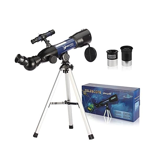 Moutec Teleskop für Erwachsene Einsteiger, Professionelles Astronomisches Refraktorteleskop, Tragbares Reiseteleskop mit…