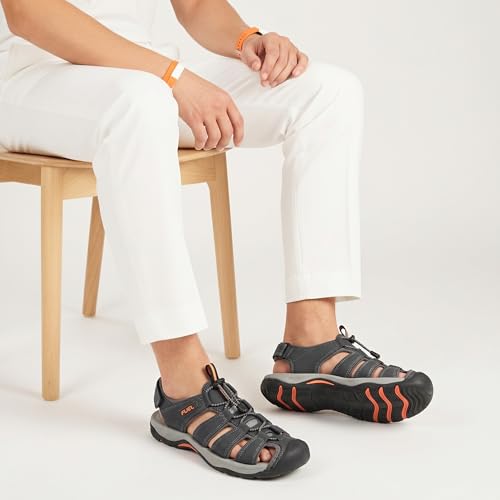 Image of FUEL Soldier-08 Flexible Fisherman Comfortable & Breathable Sporty Look Outdoor Sandals for Men in Protective Bump Toe with Anti-Skid & Trendy Footwear