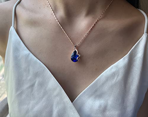 image for Txibikn 4 Pieces Fashion Shiny Starlight Crystal Rhinstone Pendent Nec