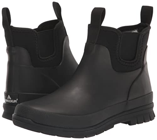 Staheekum Women's Waterproof Dry Trek Chelsea Rain Boot Shoe, Black, 9 #TOP6