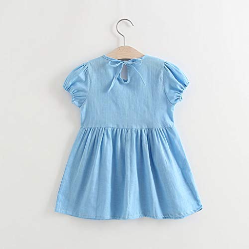 KAGAYD Toddler Girls Pan Collar Ruched Dress Baby Solid Color Princess Dresses Casual A- Line Dress3
