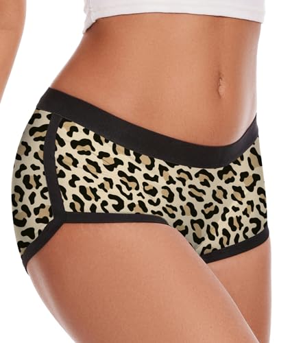 Image of Aueyan Womens Boyshorts Panties Stretchy Boxer Briefs Novelty Lounge Sleep Shorts