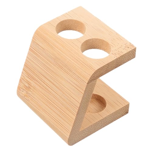 Anneome Porta Cepillo de Soporte para Cepillo de de encimera Compartimiento Toothbrush Holder Organizador de cepillos de de encimera portavasos de Maquillaje bambú