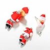 ファッションピアス クリスマス キャッチピアス レディース サンタクロース スタッドピアス 1個販売 片耳用 シングルピアス 面白いピアス フィギア 立体 ポップ 人気 #3