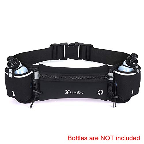 Ajcoflt Bolsa de cintura Cinto de corrida para garrafas de água Bolsa de telefone à prova d'água pa