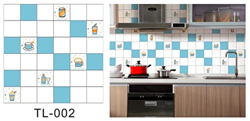 Image of KASHIVAL Wall Stickers Wallpaper for Office Home Kids Room Blocks Theme Wall Decor Self Adhesive, White Decorative Wallpaper (304 Cup Mosaic 60*200cm)