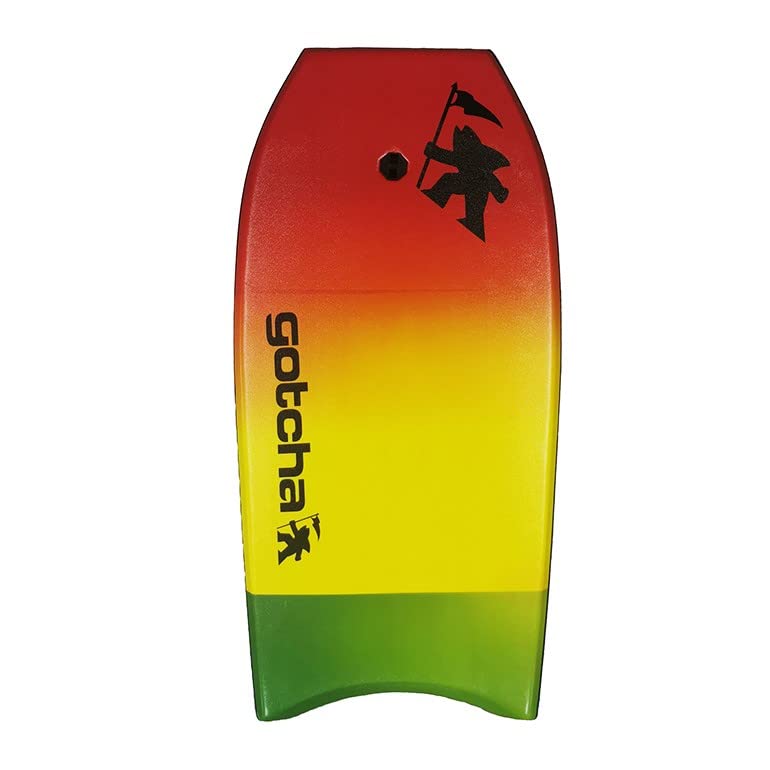 Gotcha39-Inch Rise iXPE Slick Bodyboard with Coil Leash