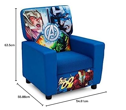Marvel Avengers High Back Upholstered Chair Iron by Delta Children
