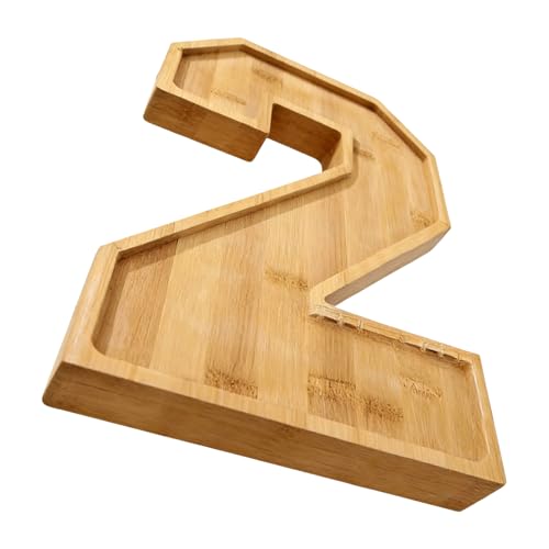 Bandeja de servir comida - Bandeja grande de madera con números | decorativo para queso, aperitivos, pasteles - Para aperitivos, dulces, chocolates, galletas, pasteles, bar en casa, de