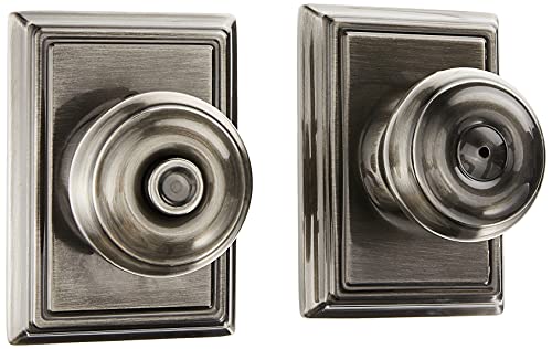 Schlage F40Geo620Add Addison Collection Georgian Privacy Knob, Antique Pewter #TOP1