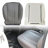 NLQR Driver or Passenger Bottom Replacement Seat Cover & Foam Cushion Pewter Gray Compatible with Chevy Express GMC Savana 1500 2500 3500 Van 2003 2004 2005 2006 2007 2008 2009 2010 2012 2013 2014