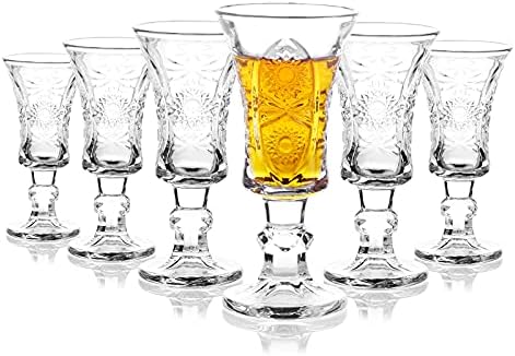 Shot Glasses, Sdatook 1.5oz Shot Glasses Set of 6/Cordial Glasses/Sherry Glasses
