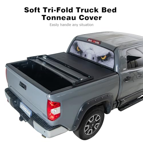 Logan Tonneau Cover Soft Tri-Fold Truck Bed for 2023 2024 Chevrolet/GMC Colorado/Canyon 5' Short Bed,Bed Cover Truck Bed Covers Compatible with 2023 2024 Chevrolet/GMC Colorado/Canyon 5ft