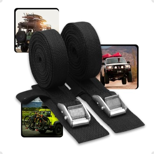 Cintas De Fixação Para Rack Transbike 2 Fita 1 Metro Catraca (4M)