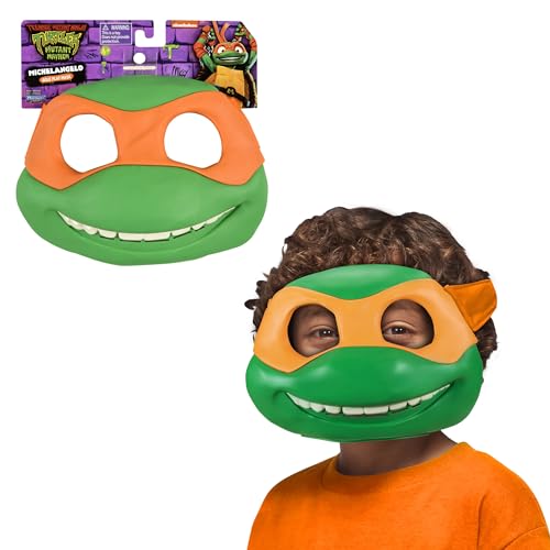 Playmates Tortugas Ninja, Máscara de tortuga Ninja, Disfraz, Michelangelo, Para niños desde 4 años, TU8253