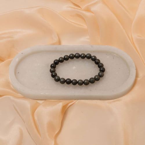 GiftGoodies Pyrite Bracelet for Women Men's Gifts - Protection Healing Crystal Bracelet - 8mm Gemstone Beaded Adjustable4