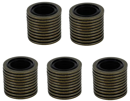 Image of 50PCS M18 Self-Centered Bonded Seal Oil Washers Gasket, Engine Oil Crush Washers Drain Plug Gaskets by Dsnaduo