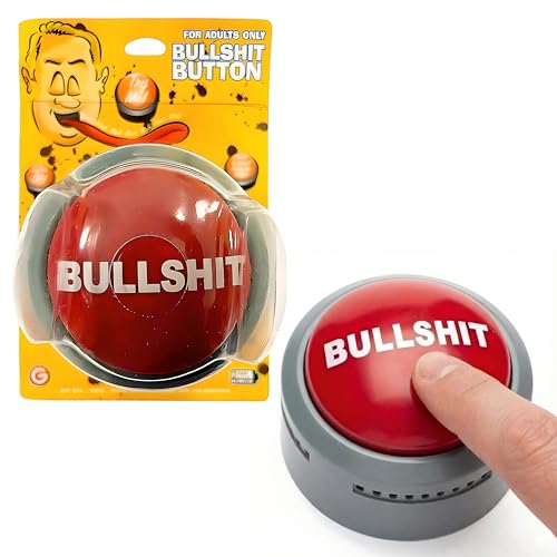 BS button funny push present idea for new mom or dad