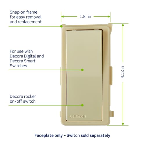 Image of Leviton Decora Digital /Decora Smart Switch Color Change Kit, DDKIT-SI, Ivory