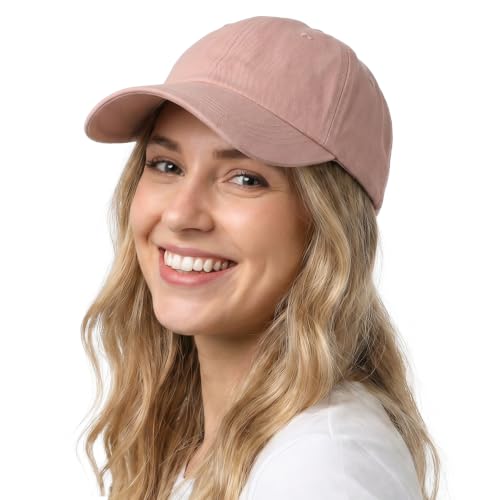 Image of Womens Satin Lined Unstructured Baseball Cap Unisex Silk Lining Washed Cotton Adjustable Vintage Dad Hat