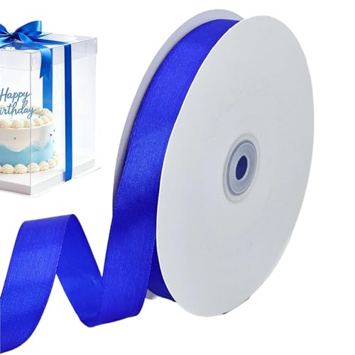 Satin Ribbon - Wide Silky Gift Ribbon, 2cm X 100 Yards Smooth Double-Faced, Wide Satin Ribbons For Wedding Birthday Cake Decorat
