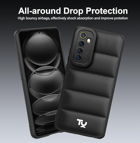 Image of TRUEUPGRADE Designed for Realme 6 / 6i Back Cover | Camera Bump & 360 Flexible Puff Armor Protection | Shock Proof Back Case Cover (Black)
