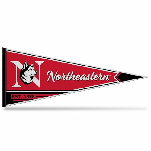 Rico Industries NCAA Northeastern Huskies Classic 12 x 30 Felt Wall Dcor Pennant - Great for Home/Bed Room/Man Cave Dcor