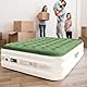 Zearna Luftmatratze 2 Personen, Luftbett Selbstaufblasend in 3 Minuten, Aufblasbare Matratze Gästebett mit Eingebauter Elektrischer Pumpe, Aufblasbares Bett für Heimgebrauch 203x152x46 cm