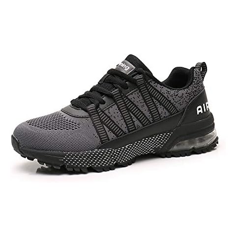 Sumateng Zapatos para Correr Hombre Mujer Air Gris Cover