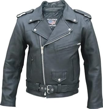 full grain leather motorcycle jacket