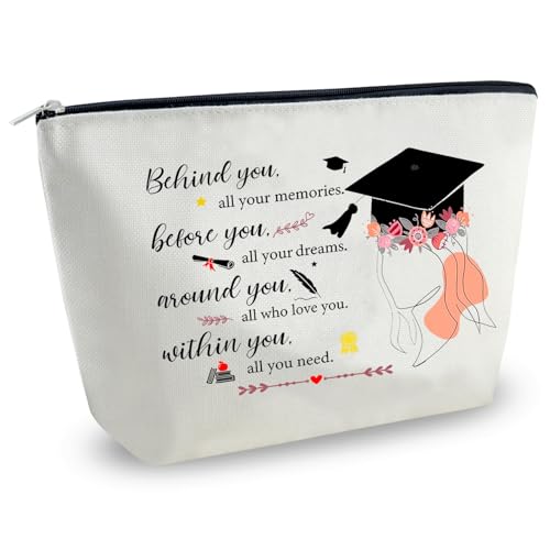 Graduation Gifts for Her 2026 College Graduation Gifts for Women Class of 2026 Gift High School Master Degree Congrats Grad Gift Bag Grad School Essentials Graduate Makeup Bag