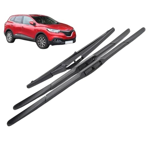 Essuie-glace Renault Kadjar 2015-2023 | Kit de balais avant en caoutchouc souple 26 et 17 pouces