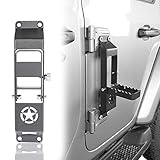 Hooke Road JL Wrangler Door Hinge Step, Bottle Opener Door Pedal w/Star Sign Compatible with Jeep JL...