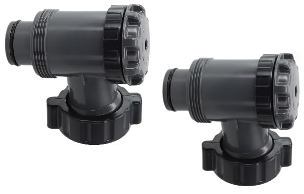 Daaxing Plunger Valve Swimming Pool Filter Pump Replacement,1.5" Inlet/Outlet,Compatible With for Pool Pumps With A 38 Hose, for Above Ground Swimming Pool (2 Pack)