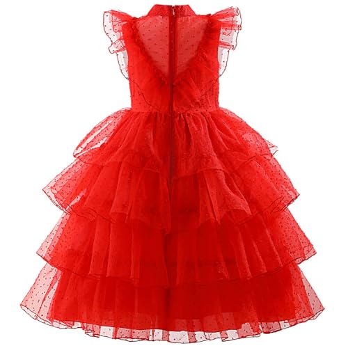 Disfraz Infantil Novia Fantasma Halloween Rojo miniatura 6