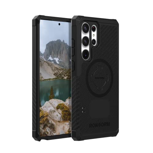 Image of Rokform - Galaxy S23 Ultra Case, Rugged Series, Samsung Protective Cover with RokLock Twist Lock, Drop Tested Military Grade Armor (Black)