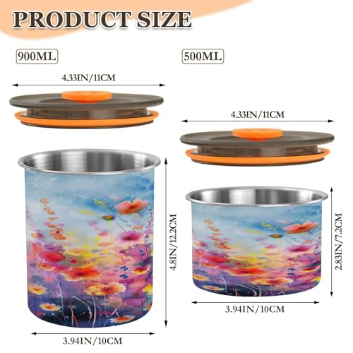 Envase hermético para café acero inoxidable 900 ml ATTX miniatura 2