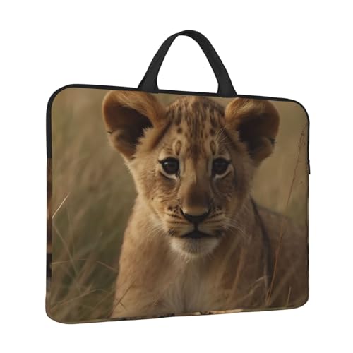 [RFSHOPQR] ���b�v�g�b�v�X���[�u�P�[�X 10-17�C���` �ϏՌ����b�v�g�b�v�o�b�O The Waiting Lion Cub ��� �j�����p �y��-13in