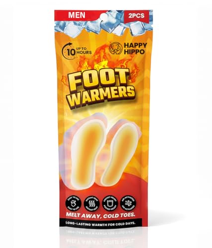 Men's Foot Insole Warmers, Lasts 10hrs, Heats Fast, 2-3 Min Activation, Heated Feet Warmers, Camping, Hiking, Skating, Skiing, Hunting, Fishing; Blizzards, Cold Winter Nights (3)