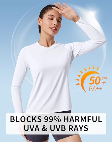 Pioneer Camp Women's UV Sun Protection SPF Shirt V Neck UPF 50+ Long Sleeve Workout Tops Quick Dry Rash Guard Hiking Running3