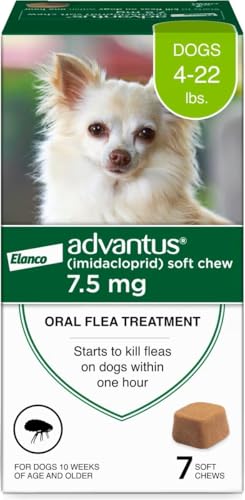 Advantus Dog Fast Acting Oral Flea Treatment Soft Chews Dogs 4 - 22 lbs. | 7 ct.