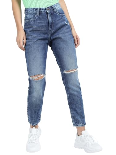 Image of Tokyo Talkies Women's Slim Fit Cropped Jeans| Mid-Rise| Jeans Pant