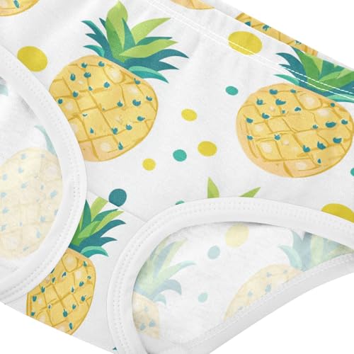 Wusikd Pineapple Girls' Underwear Cotton Cute Girls Briefs Soft Toddler Underwear 2T4