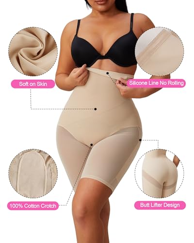 MOVWIN Tummy Control Shapewear for Women High Waisted Butt Lifting Panties Thigh Slimmer Body Shaper Shorts3