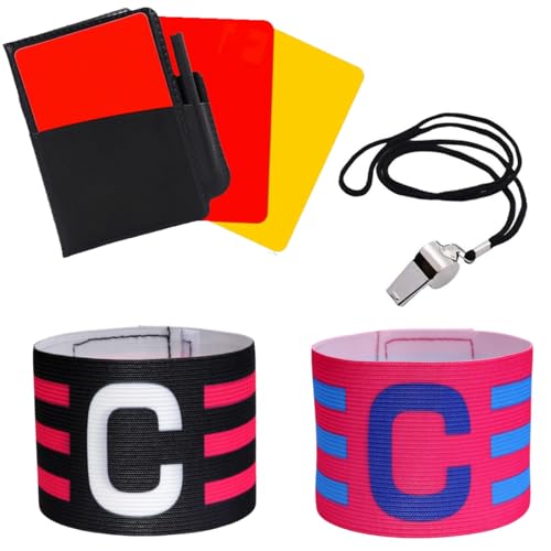 SGERUFZ 1 Fußball Schiedsrichter Set mit 1 Metallpfeifen...