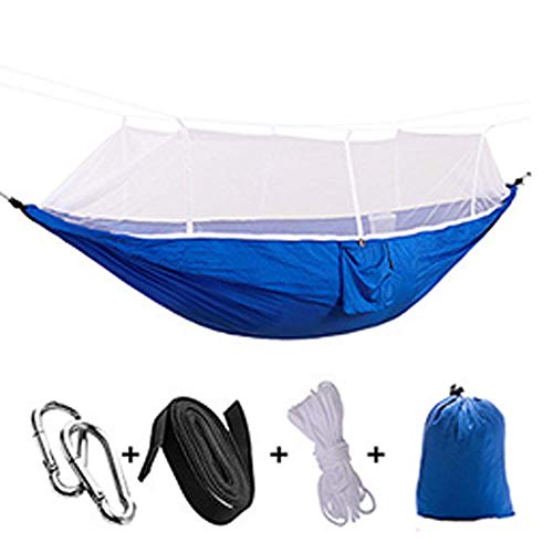 Hamac moustiquaire camping double en nylon léger blanc 2,6 x 1,4 m